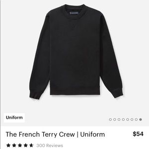 Black French Terry Crewneck  Small 35$